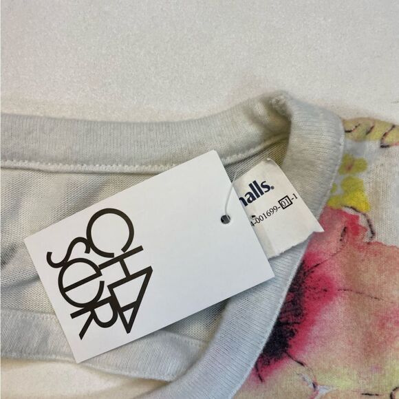 Chaser All Over Print Floral Sweatshirt Women Medium Open Back NWT - Picture 5 of 6